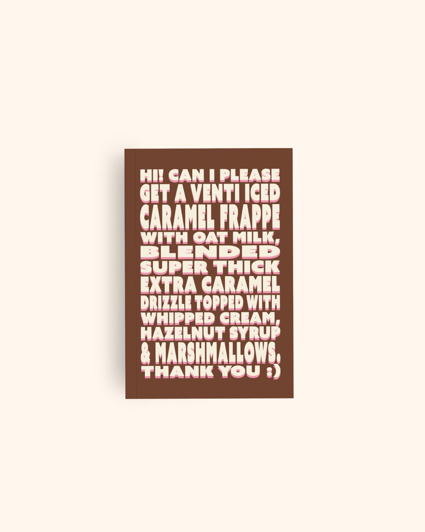 Venti Iced Caramel | A5 Softcover Notebook