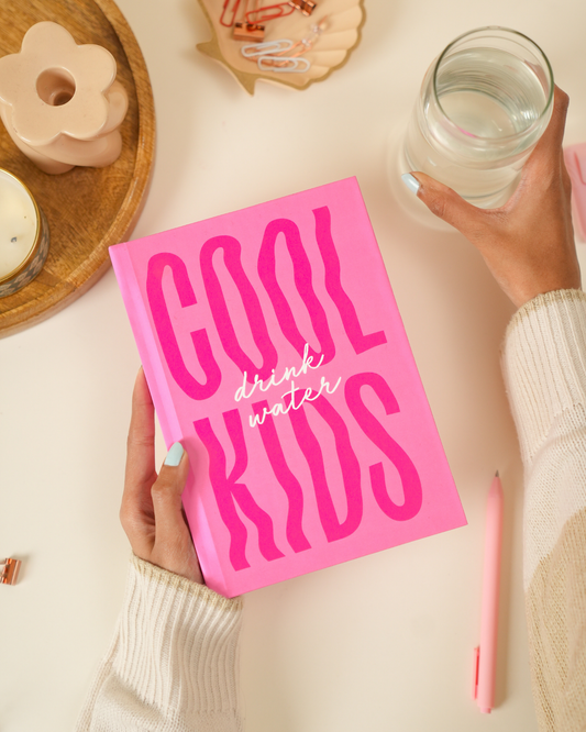 Cool Kids Drink Water | A5 Hardcover Notebook