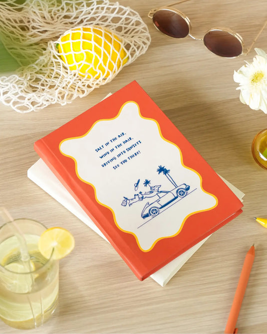Driving into Sunsets | A5 Hardcover Notebook