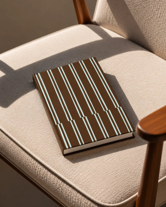 Brown Stripes | A5 Hardcover Notebook