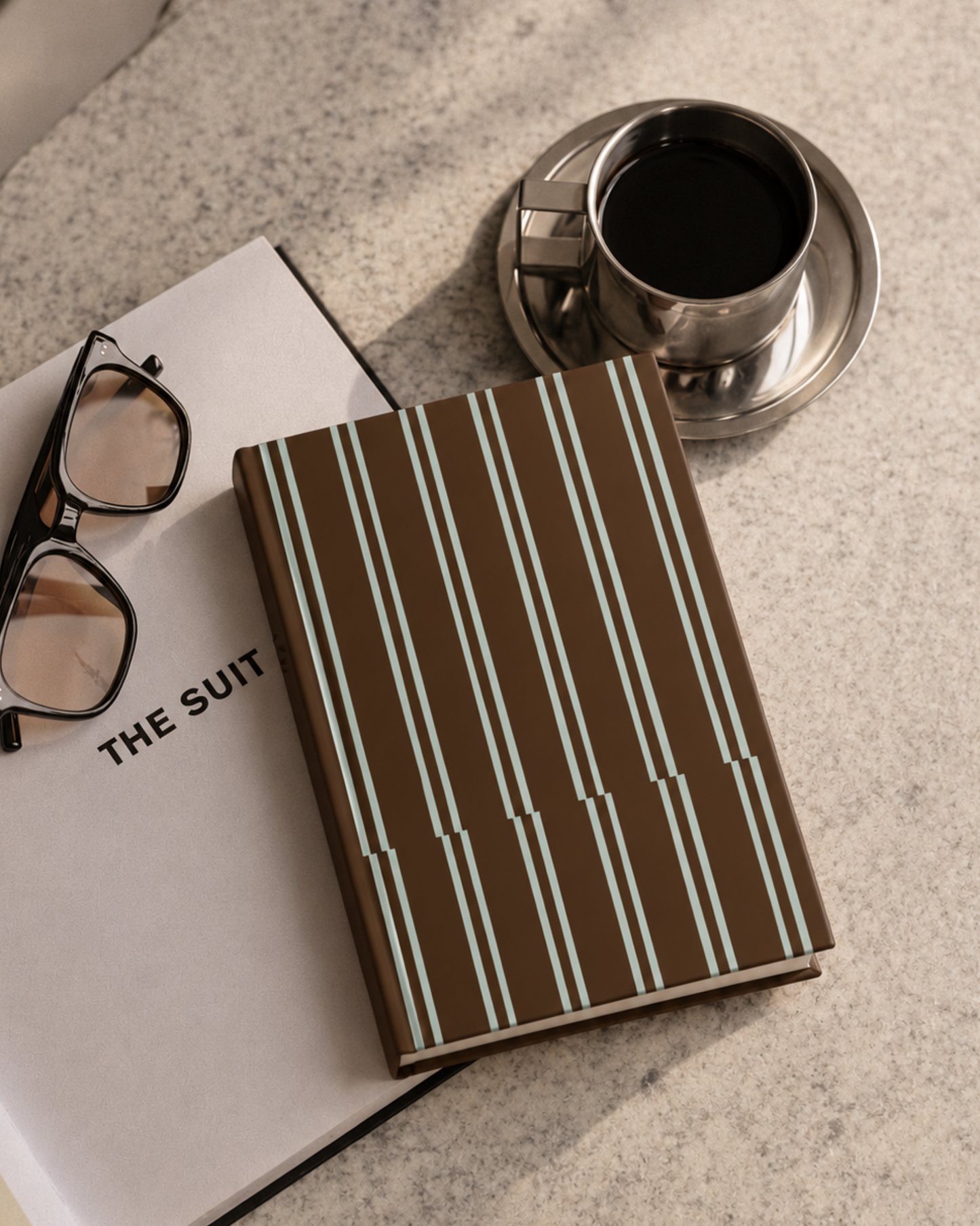Brown Stripes | A5 Hardcover Notebook