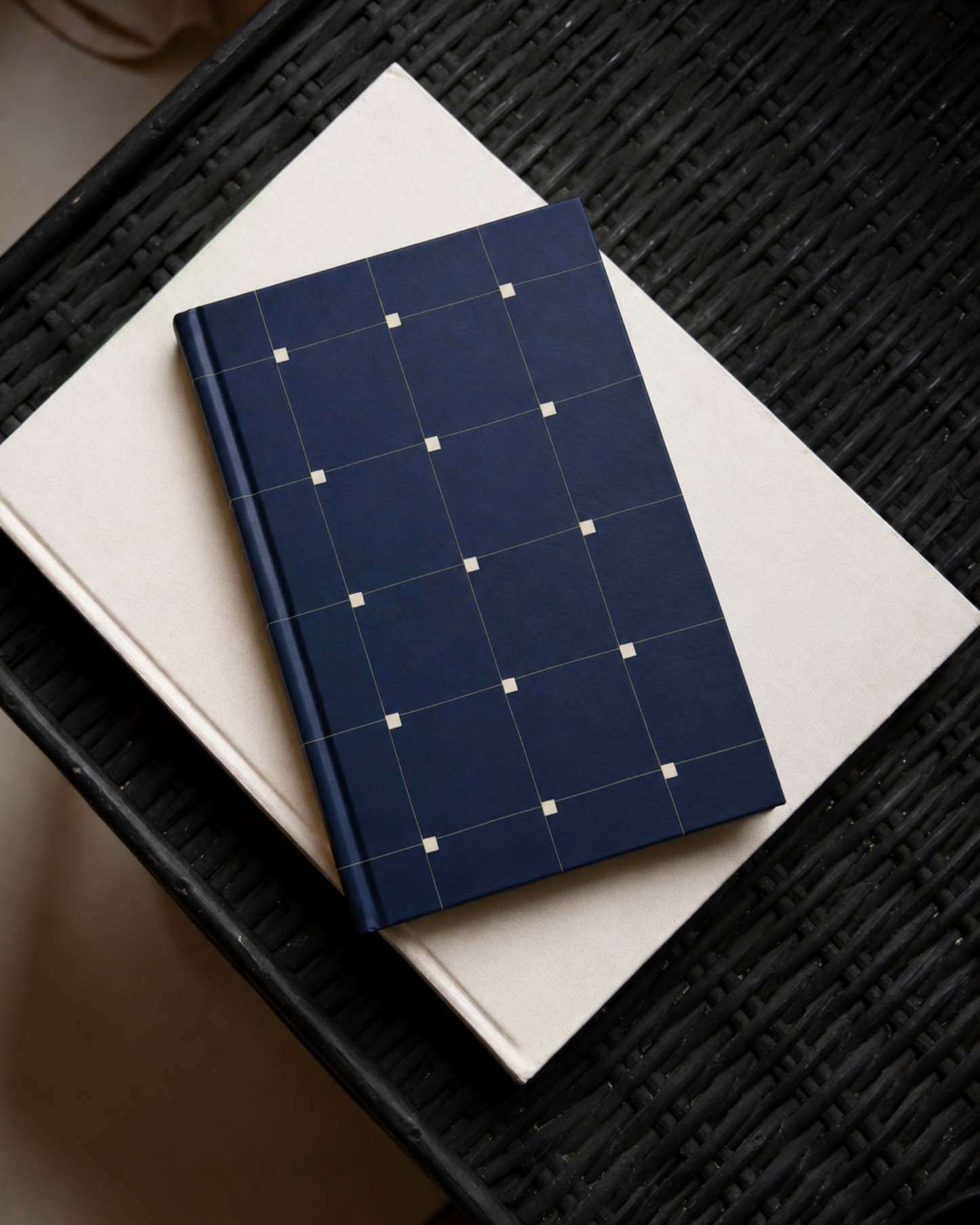 Navy Grid | A5 Hardcover Notebook