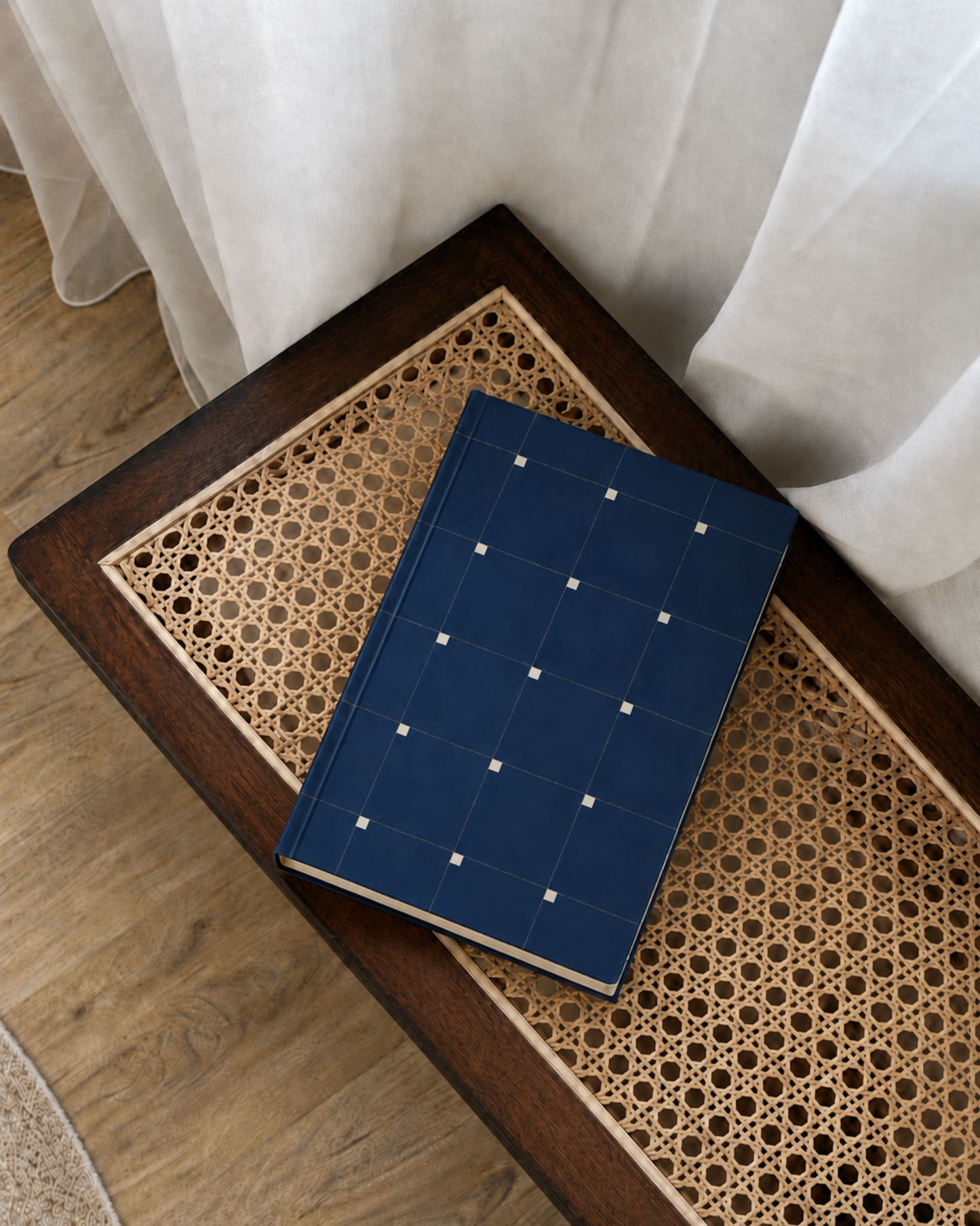Navy Grid | A5 Hardcover Notebook