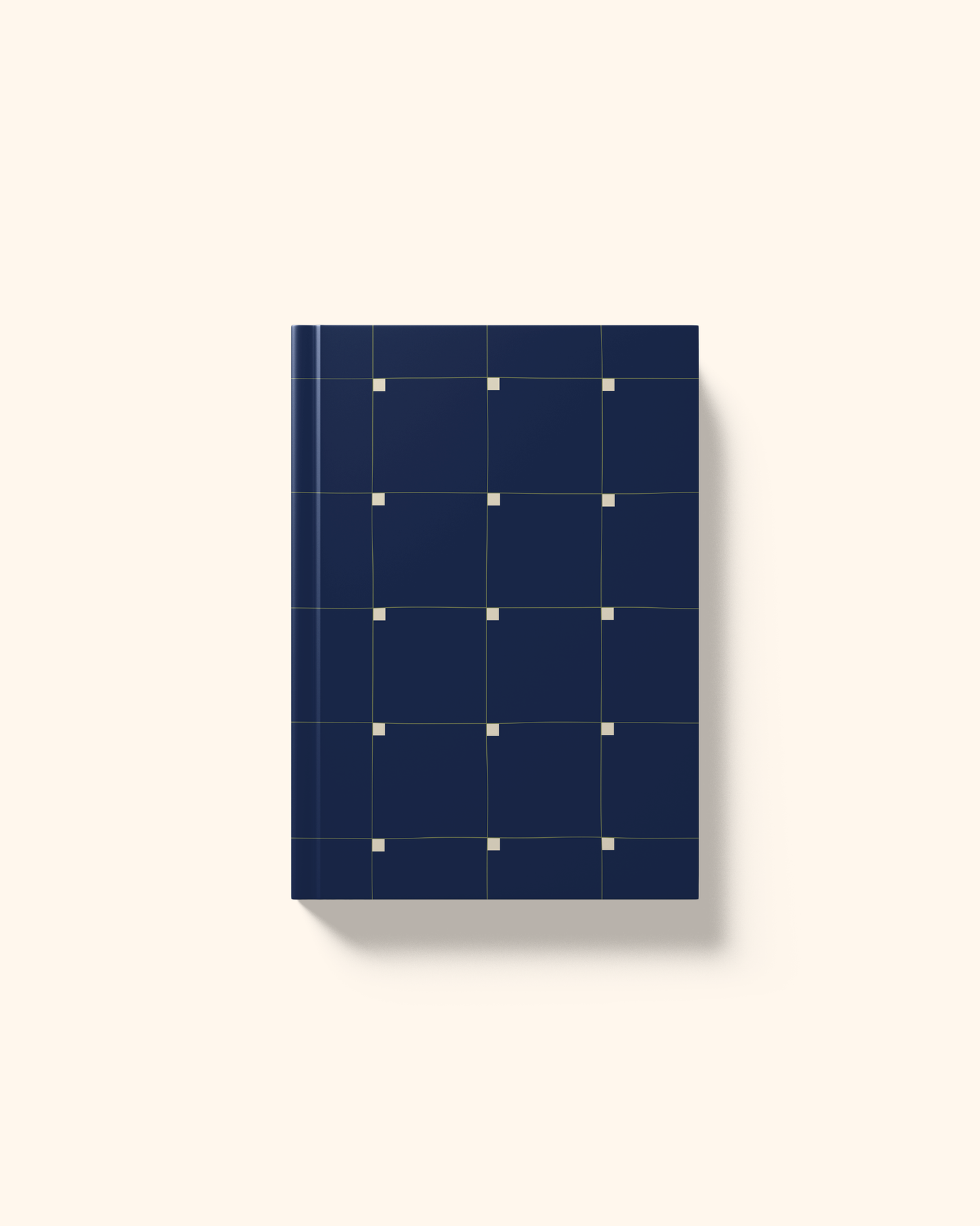 Navy Grid | A5 Hardcover Notebook