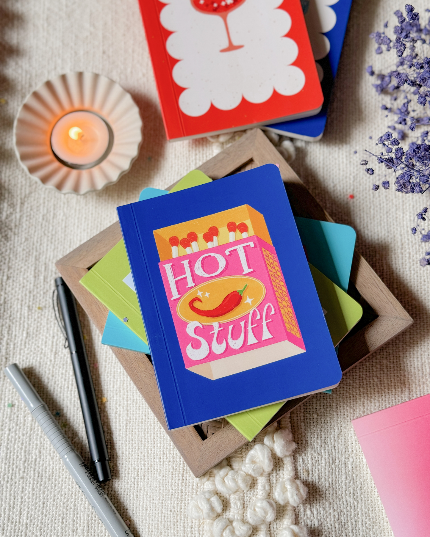 Hot Stuff Matchbox | A6 Pocket Notebook