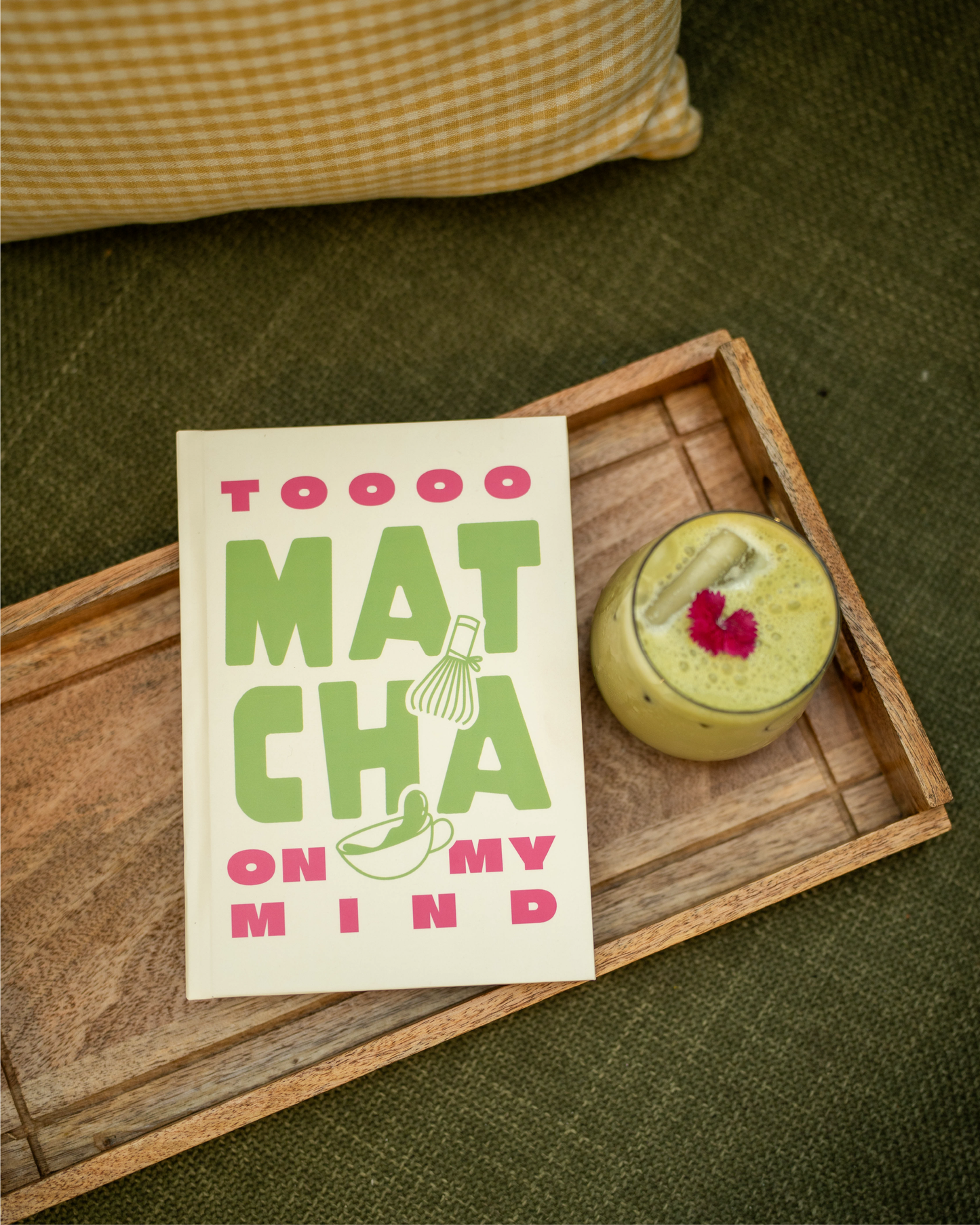 Matcha On My Mind | A5 Hardcover Notebook