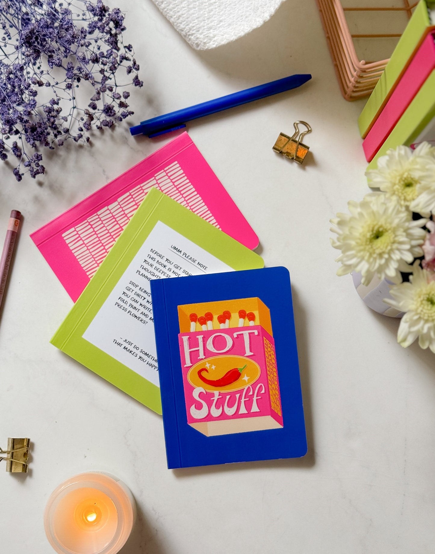 Hot Stuff Matchbox | A6 Pocket Notebook
