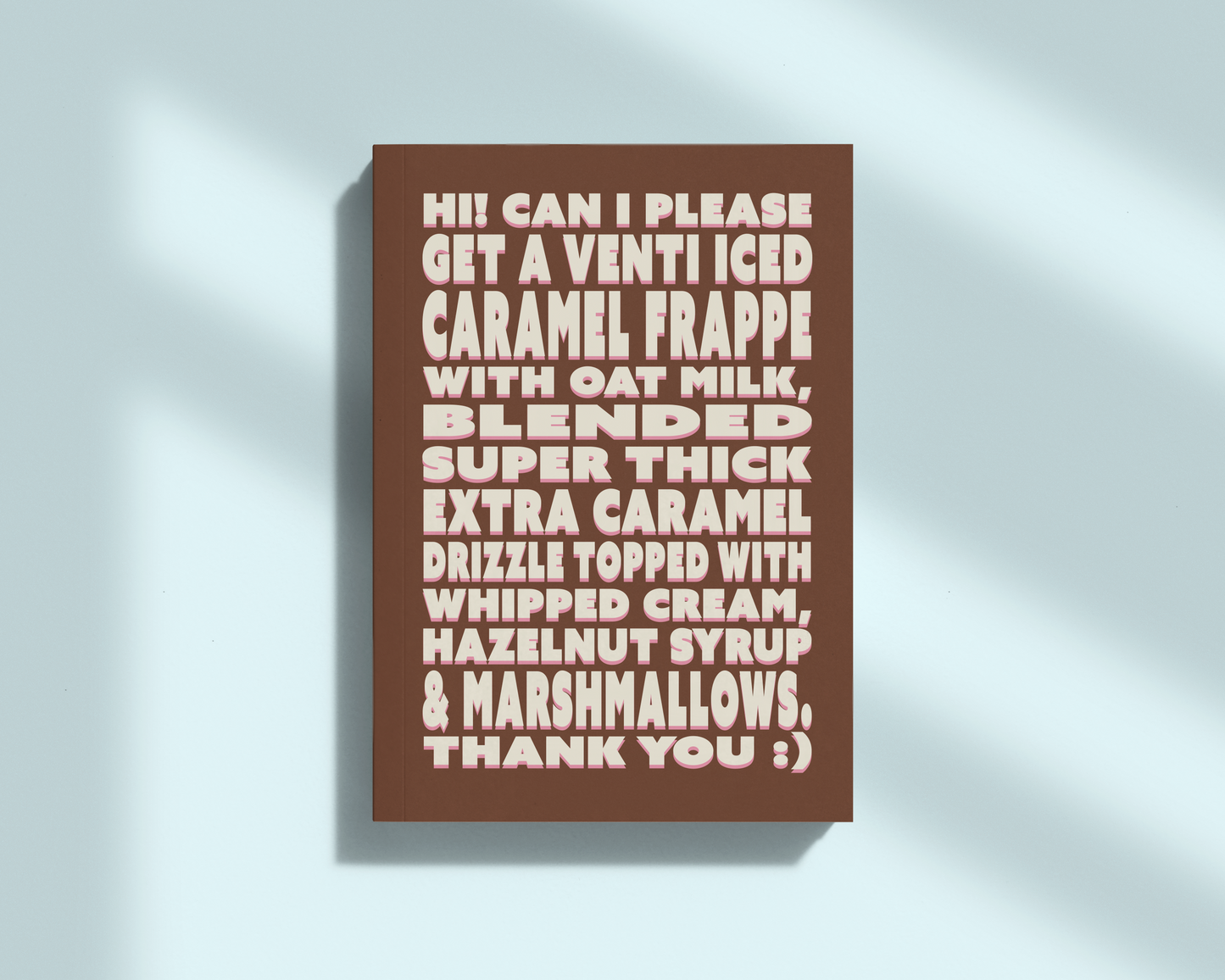 Venti Iced Caramel | A5 Softcover Notebook